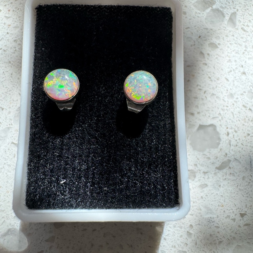 Opal Stud Earrings